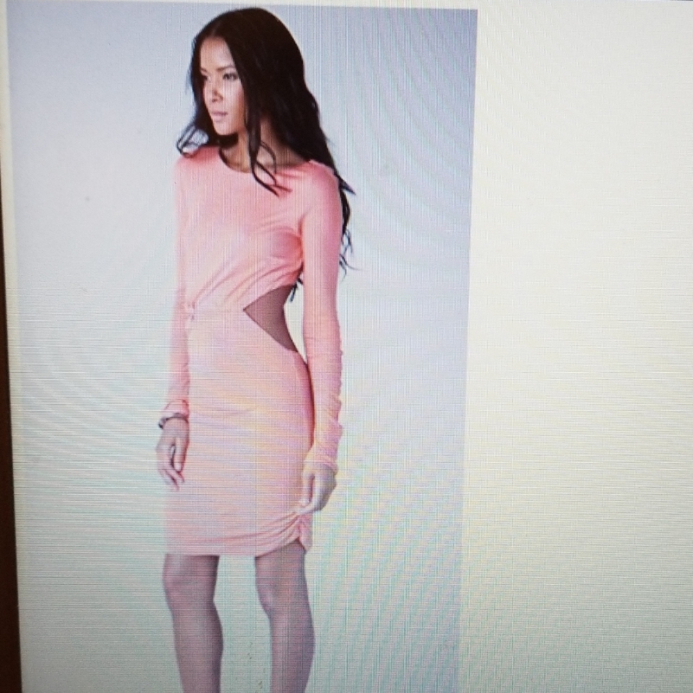 Pencey Standard grey jersey back cut out dress